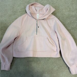 Lululemon Athletica Light Pink Half-Zip Hoodie